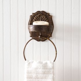 Wall Mounted Soap Dish and Towel Holder - Box of 2