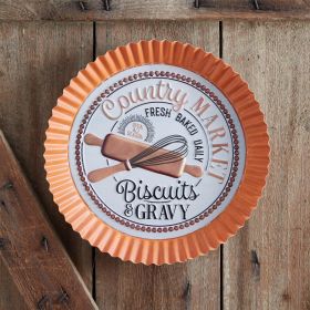 Rustic Country Market Bottle Cap Sign - Farmhouse Decor for Home and Kitchen