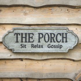 The Porch Metal Sign