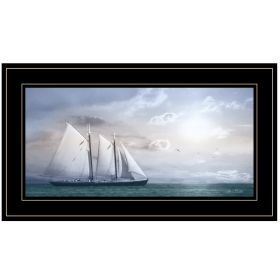 "Adventure on the Seas" by Lori Deiter, Ready to Hang Framed Print, Black Frame