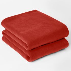 Soft Red Throw Blanket Warm Polar Fleece Blanket Bed Plush for Travel Sofa Adult Kids Twin Throw Blanket Red Cheap 50x60 inch