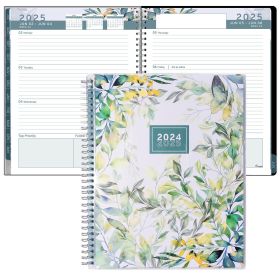 Aesthetic Planner Academic Year July 2024 June 2025 8.5x11 inch with Weekly and Monthly Calendar pages Daily Planner for Office Teacher Student Work F