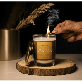 Veedint Candle Scented Candle, Jar Candle, Vanilla Fragrance, 8 oz, Women Empowerment Mission, Great Value Candles